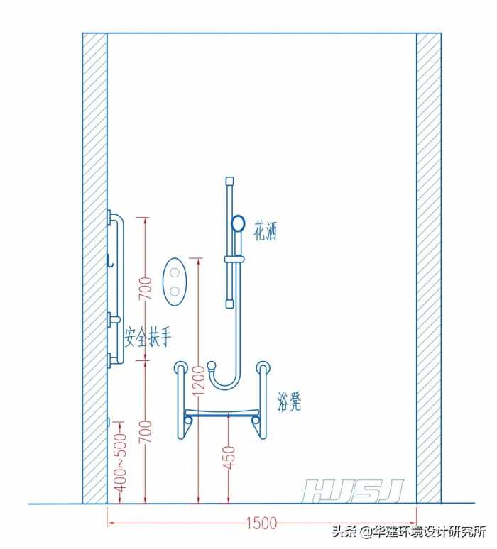 淋浴房最小尺寸标准指引HJSJ—2021