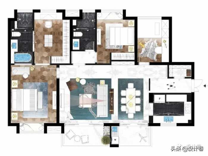 设计师必备的10种风格化PSD彩平素材免费获取