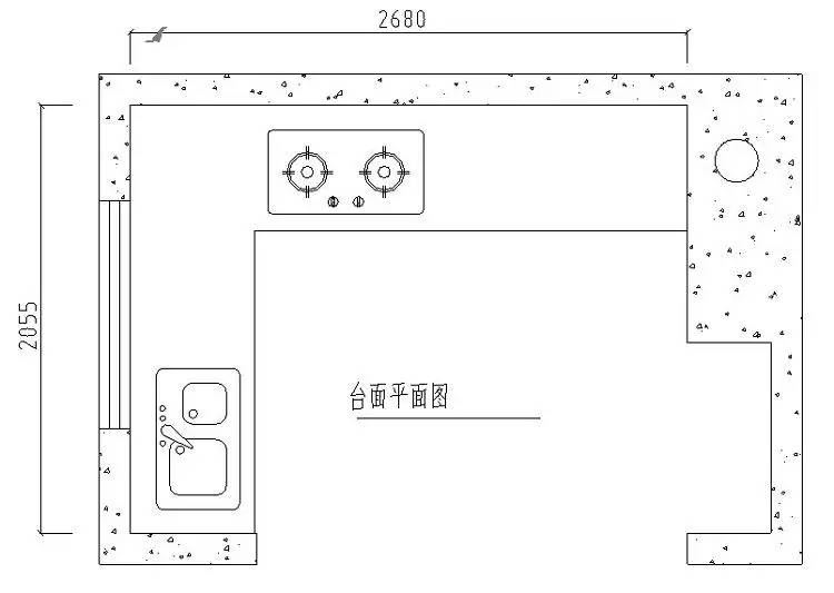 5套教科书级厨房装修规范尺寸 不挑户型家装CAD厨房橱柜设计图纸