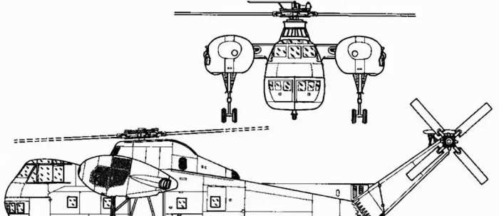 大眼萌蛙自然震惊了， CH-37“莫哈韦”重型运输直升机