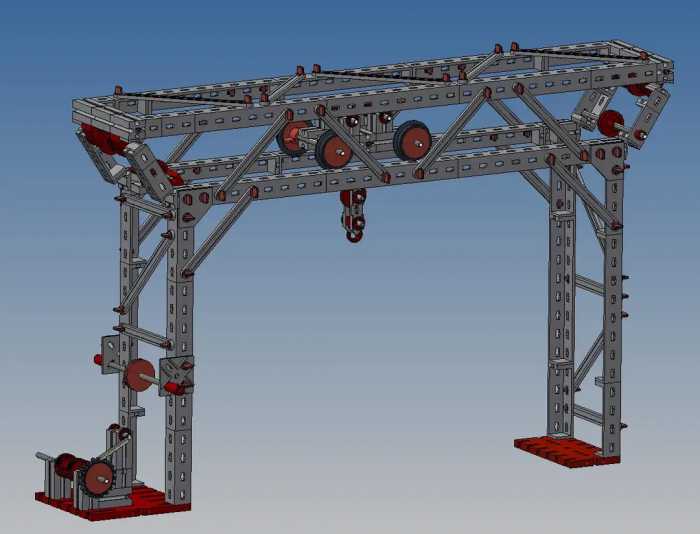 Portal crane门式起重机3D数模图纸 STP格式