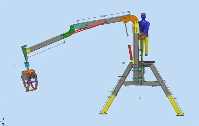 HolzkranZ型起重机模型3D图纸 STP格式