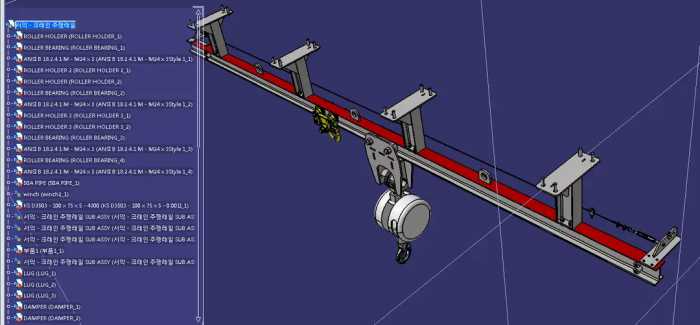 crane-trolley天车式起重机3D数模图纸 STP格式