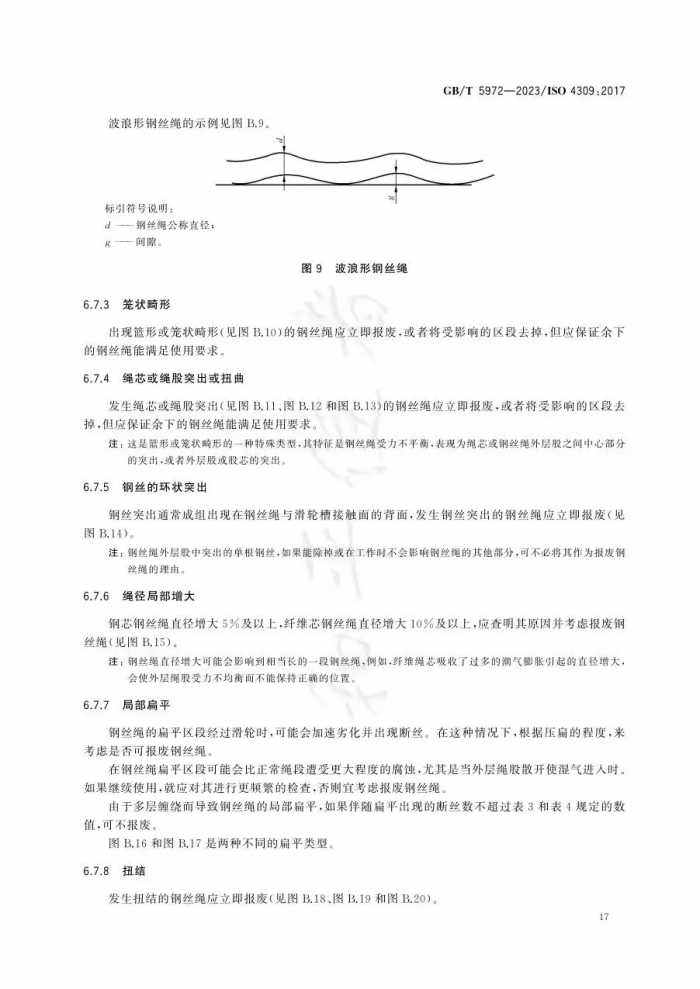 12月实施新标--GBT5972-2023 起重机 钢丝绳 保养、维护、检验和报废