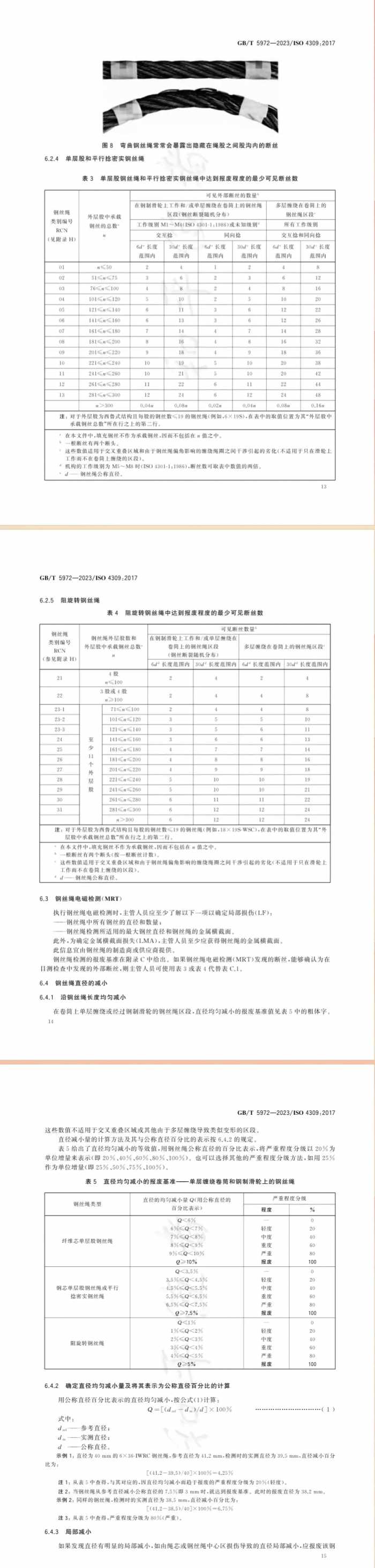 GB-T 5972-2023起重机 钢丝绳 保养、维护、检验和报废