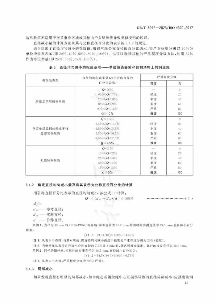 12月实施新标--GBT5972-2023 起重机 钢丝绳 保养、维护、检验和报废