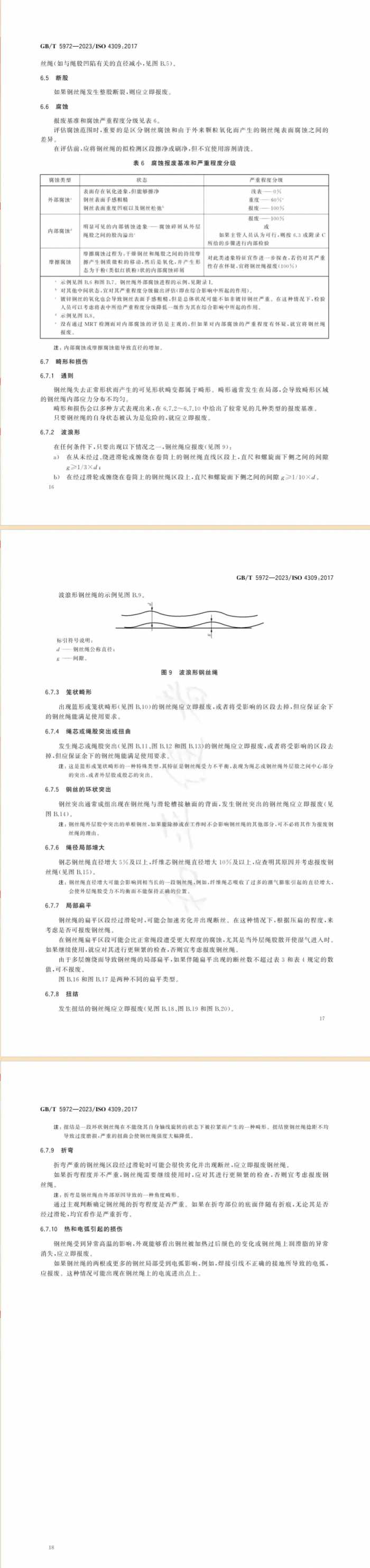 GB-T 5972-2023起重机 钢丝绳 保养、维护、检验和报废