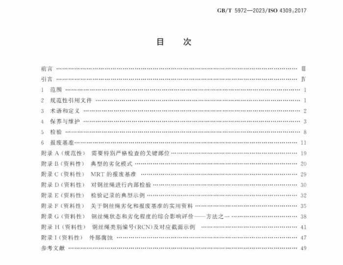 GB/T 5972-2023《起重机 钢丝绳 保养、维护和报废》12月1日起实施！