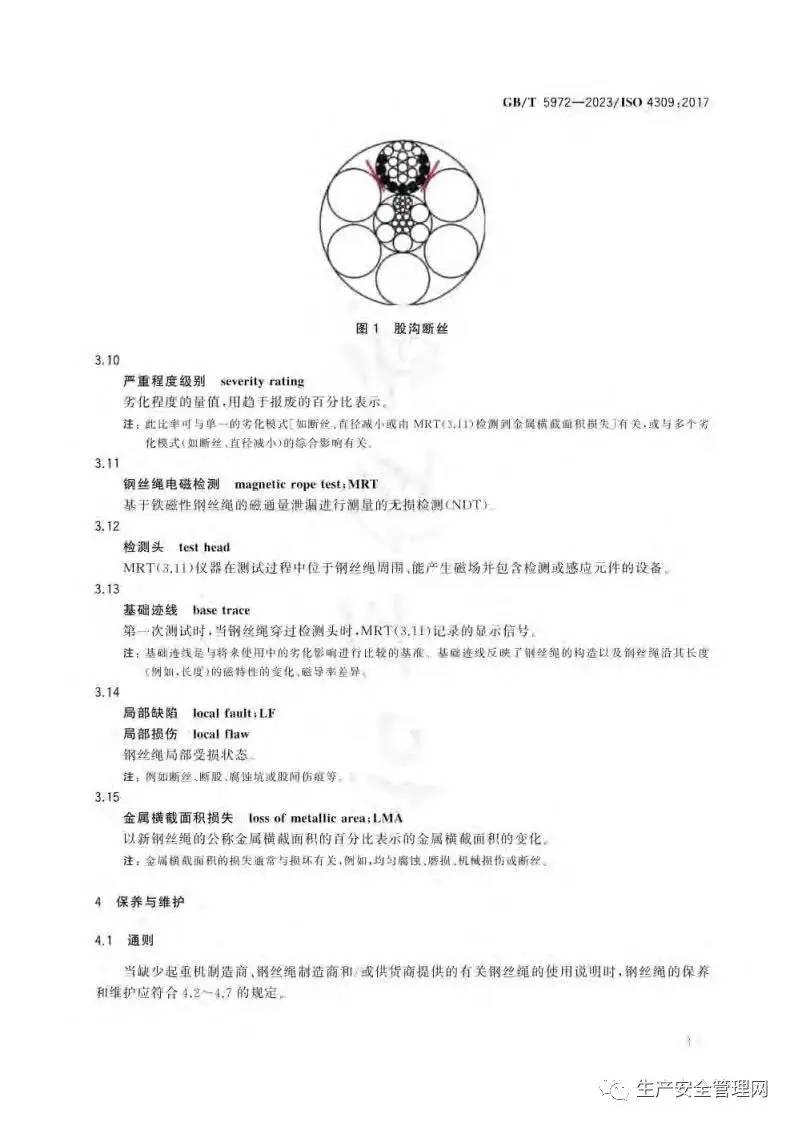 【pdf】GB T 5972-2023 起重机 钢丝绳 保养、维护、检验和报废