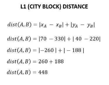 欧式距离、切比雪夫距离和L1距离，数据科学家必备知识