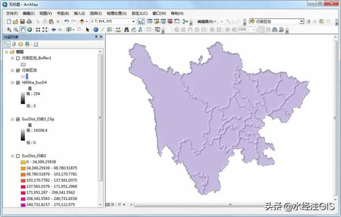 如何使用ArcGIS制作浮雕效果的地图