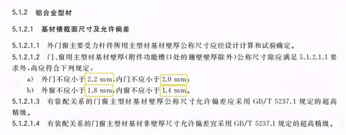 2020版《铝合金门窗》国家新标准简要解读