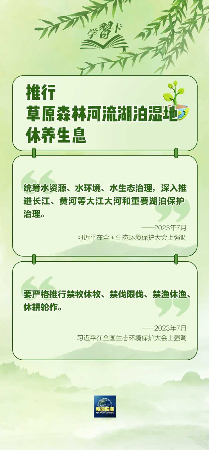 学习卡丨“从种树开始，种出属于大家的绿水青山和金山银山”