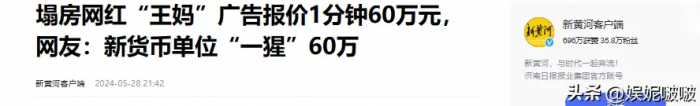 破防了！王妈两个月广告收入960万！人民日报：成了她讽刺的样子