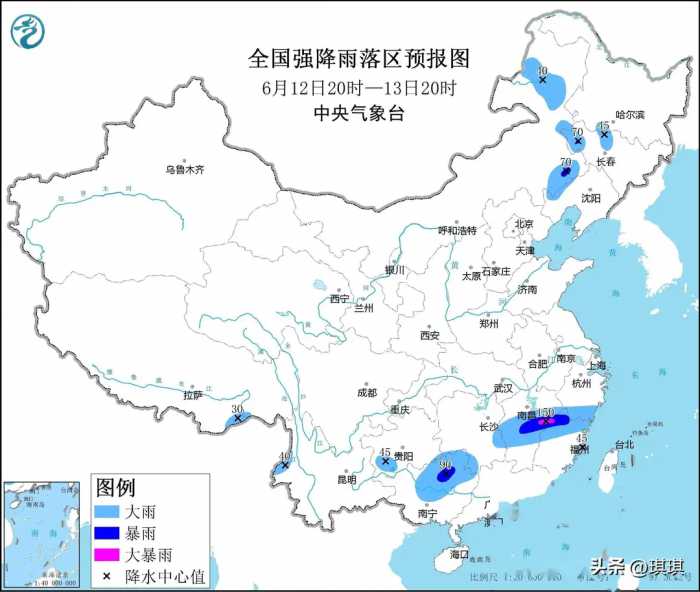 双暴雨带纵横南方东北，山东河南等例外！权威数据：达重旱特旱级