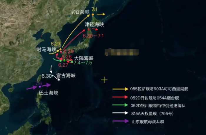 威震四方！超大航母打击群现身台岛以东，384个垂发，总吨位10万