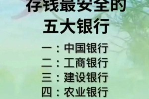 当今社会压力，存钱最安全的五大银行